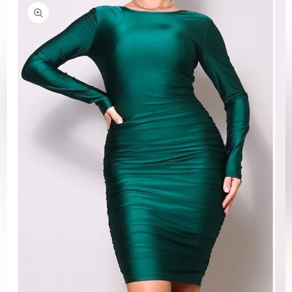 Cefian | Crystal bodycon midi dress